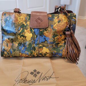 Patricia Nash Leather Rienzo Wildflower Bag w/Dust Bag - NWOT